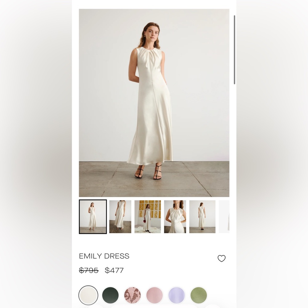 Tanya Taylor Emily Dress in Ivory